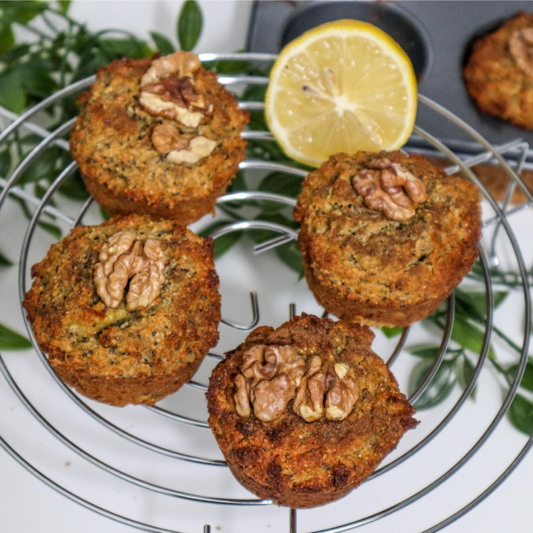 Lemon Muffins with Chickpea and Almond Flour