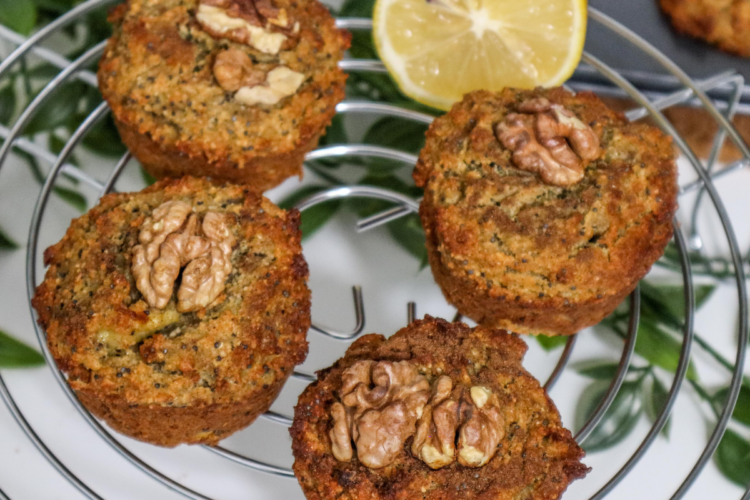 Lemon Muffins with Chickpea and Almond Flour