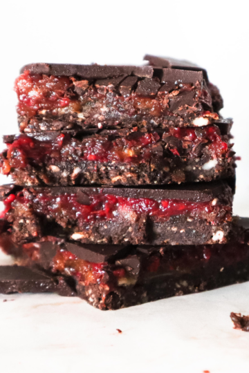 salted caramel chocolate squares