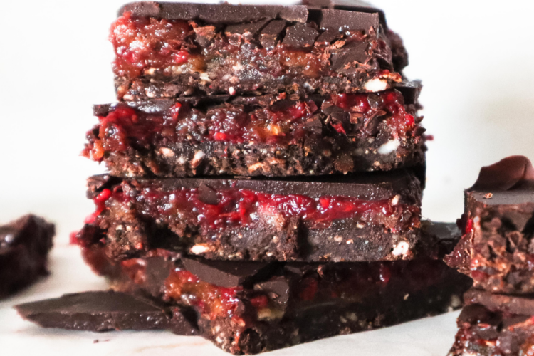 salted caramel chocolate squares