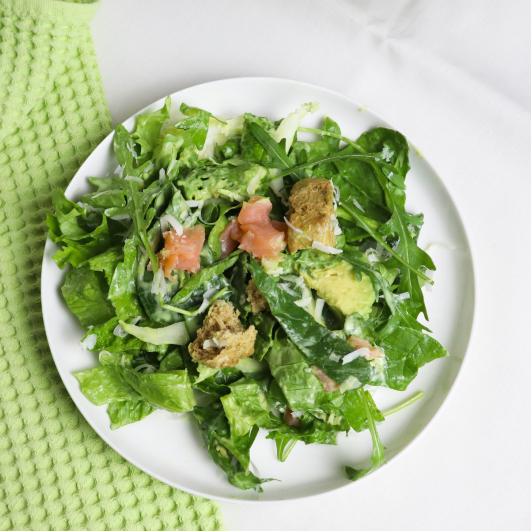 Green Salad Packed with Folic Acid and Protein