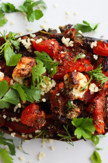 Mediterranean Stuffed Eggplants