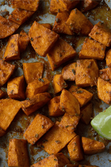 Turmeric Roasted Sweet Potatoes