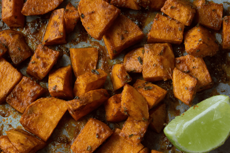Turmeric Roasted Sweet Potatoes
