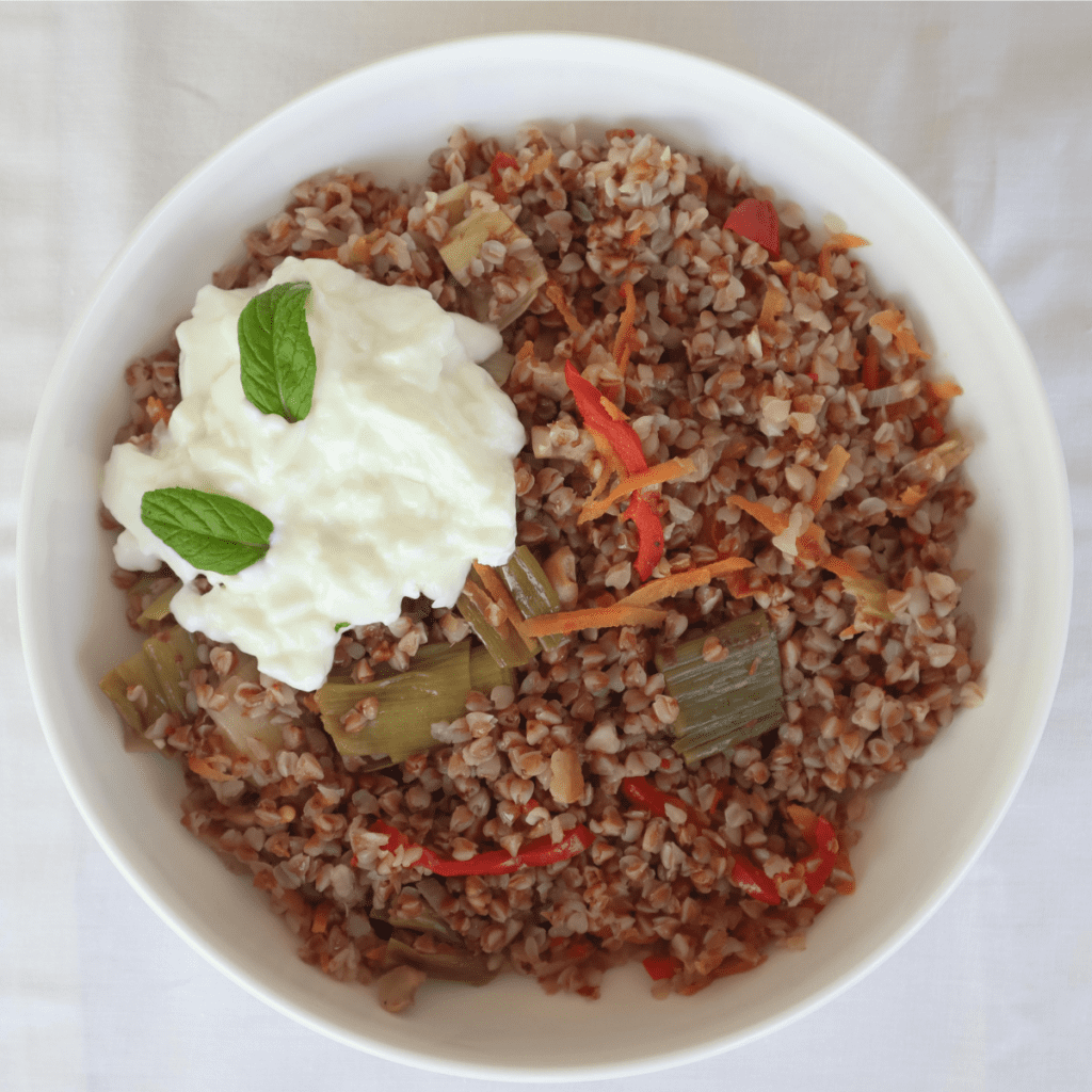 vegetable buckwheat pilaf