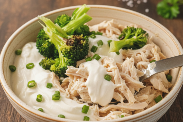 shredded chicken bowl recipe