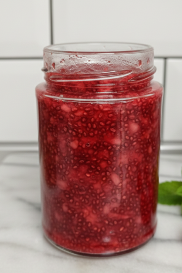 Homemade berry chia jam