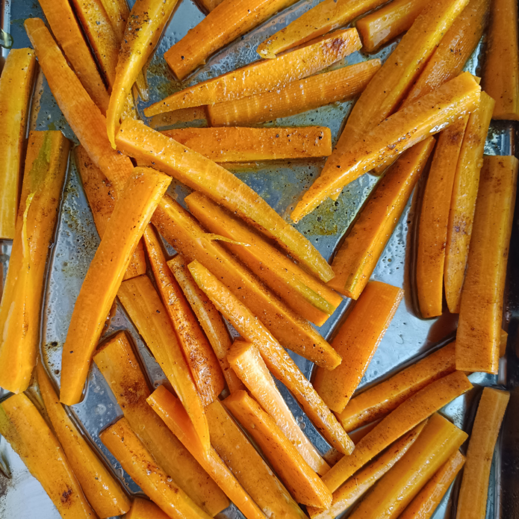 cinnamon roasted carrots