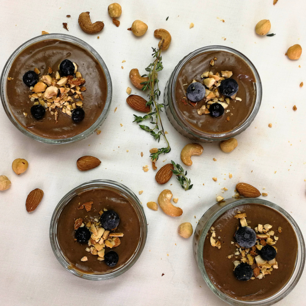 Chocolate avocado mousse