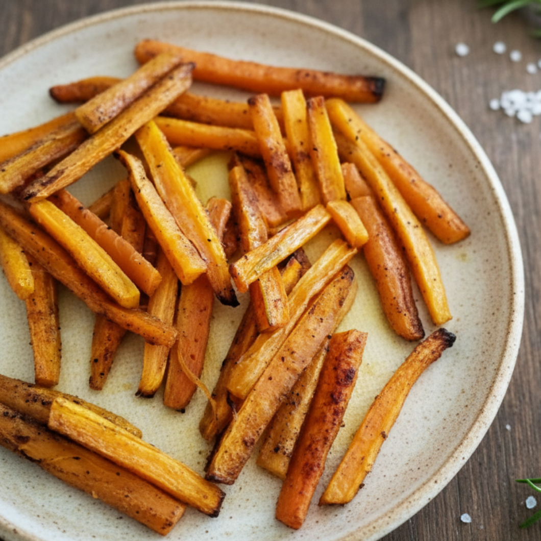 Sweet and Salty Roasted Carrots (No Honey)