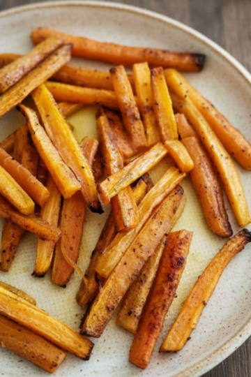 sweet and salty roasted carrots