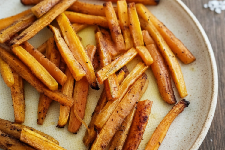 sweet and salty roasted carrots