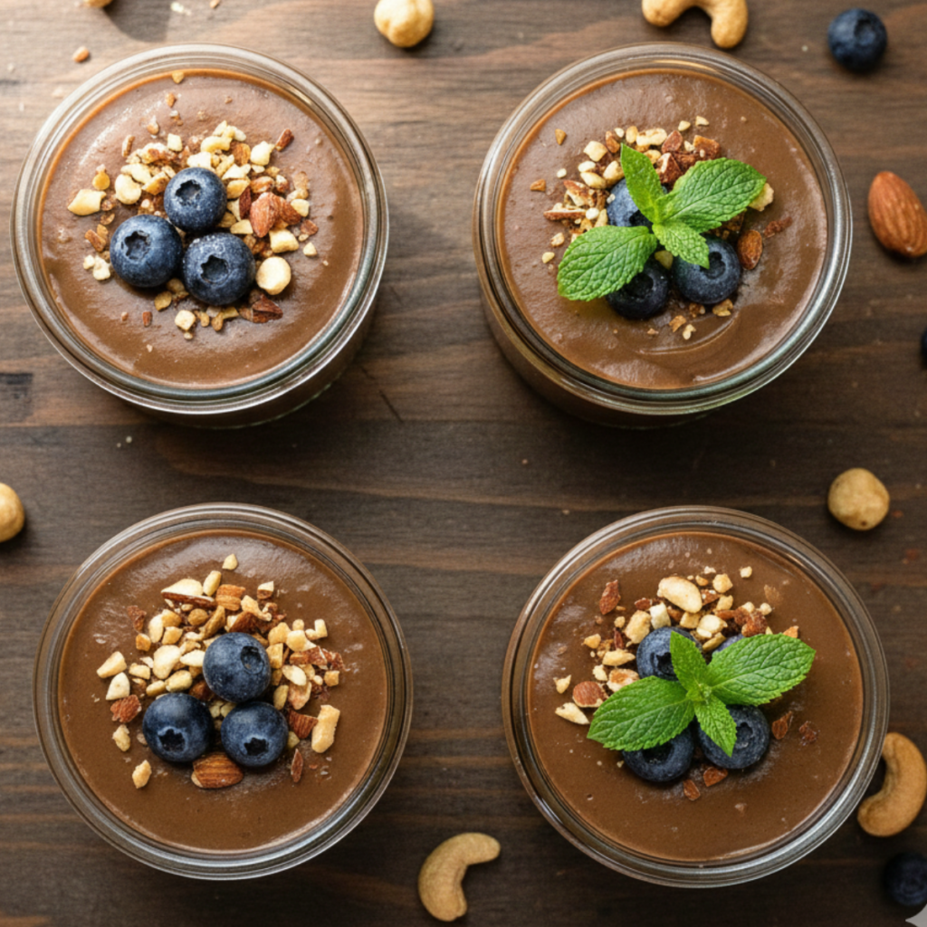 Chocolate avocado mousse