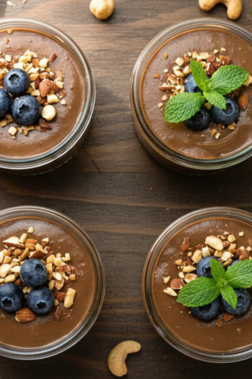 Chocolate avocado mousse