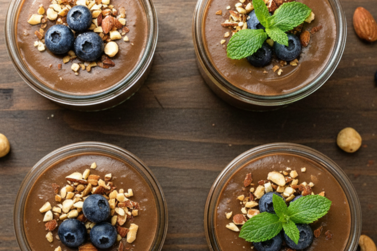 Chocolate avocado mousse