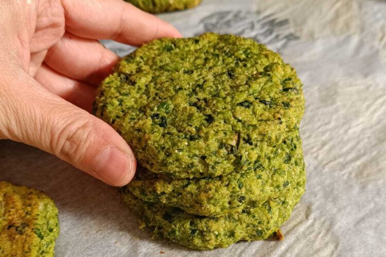 Easy Pea Fritters with Feta and Chickpea Flour