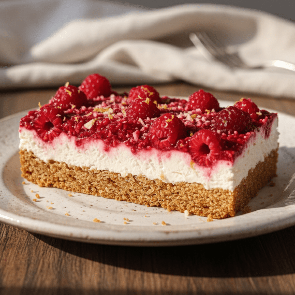 Healthy Raspberry Cheesecake