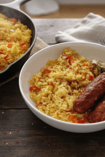 Vegetable Rice with Butter