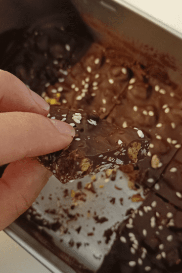 Chocolate Chickpea Bark