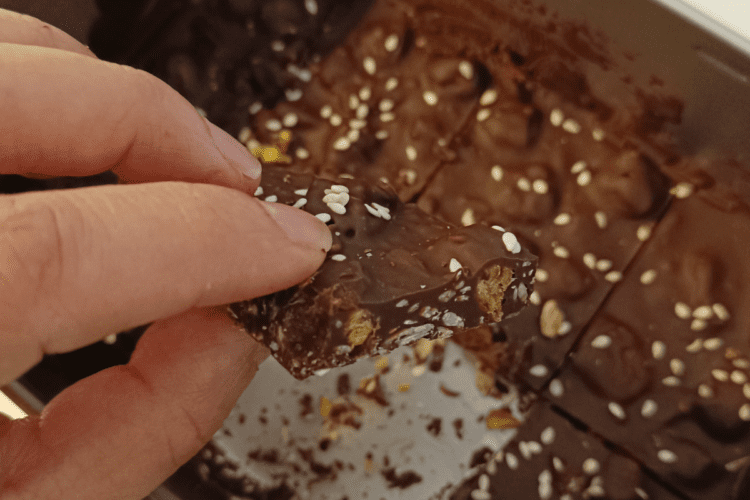 Chocolate Chickpea Bark