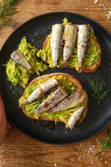 sardine avocado toast