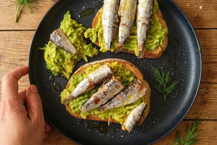 sardine avocado toast