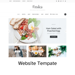 food blog template