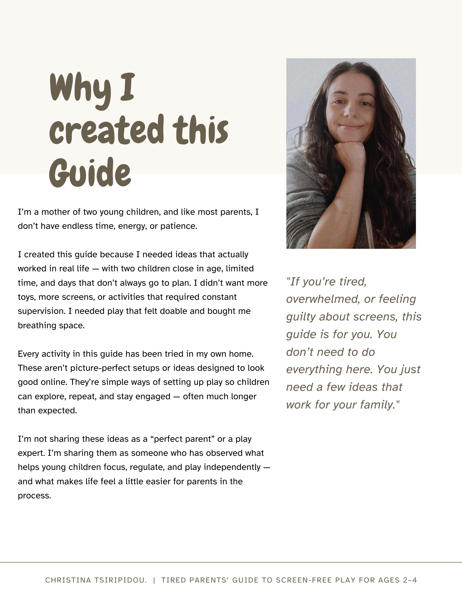 screen free guide - why