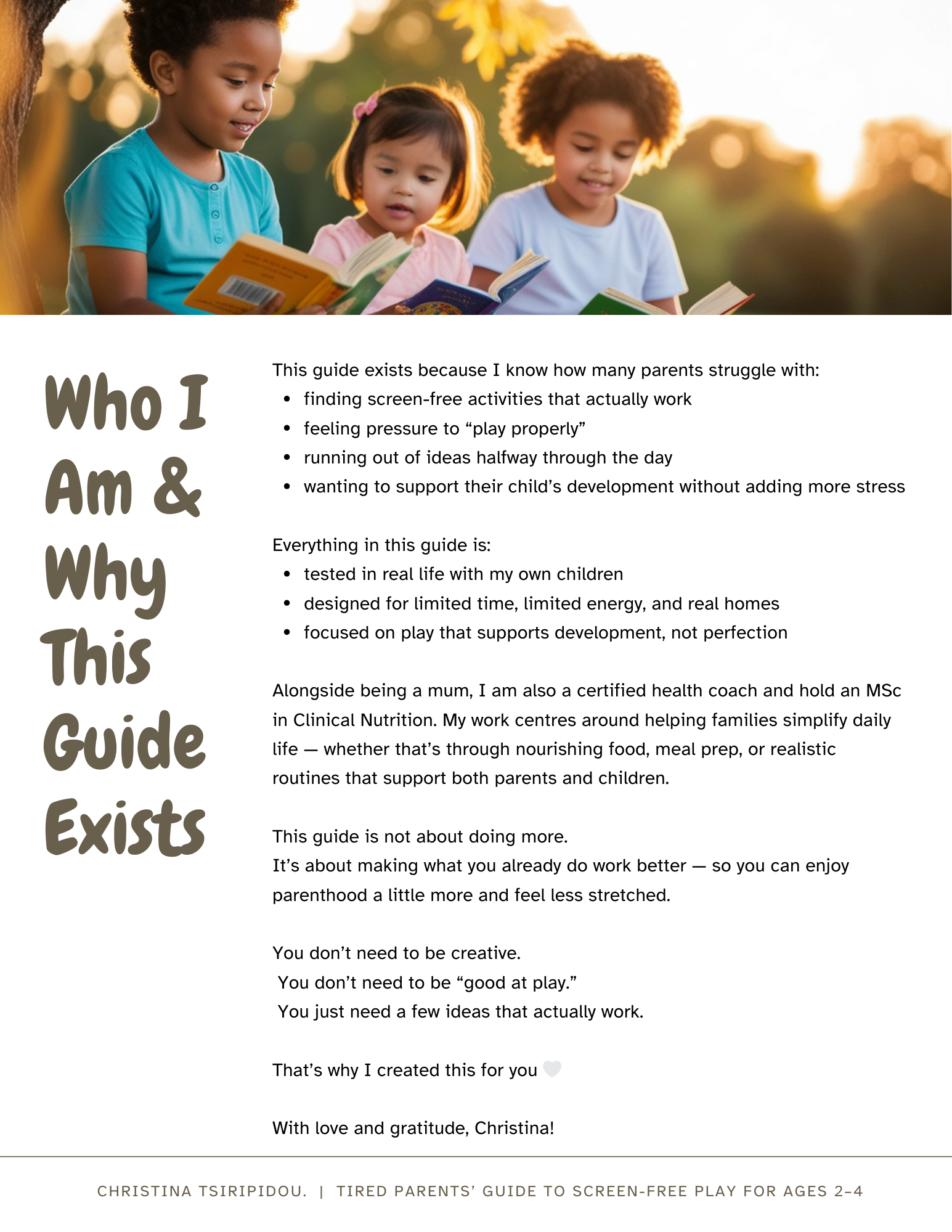 screen free guide - why