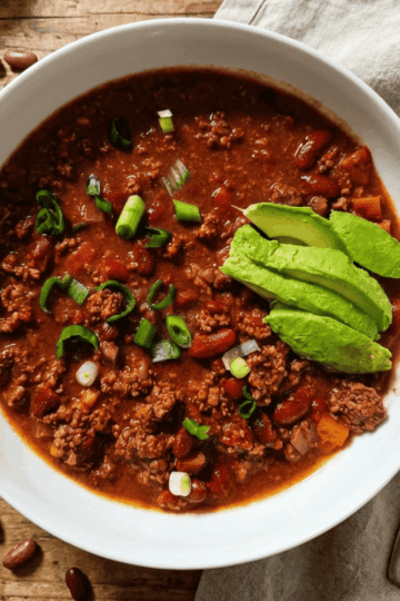 Deep-Flavour Dark Chocolate Beef & Bean Chili