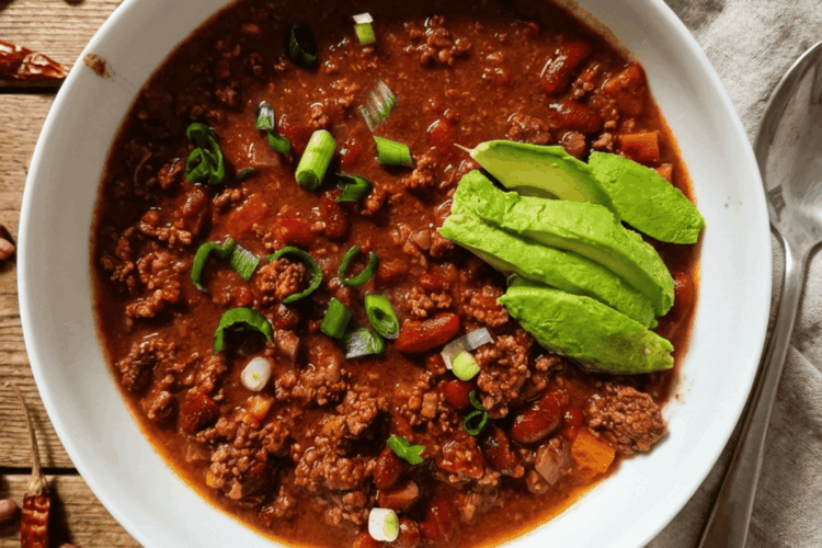 Deep-Flavour Dark Chocolate Beef & Bean Chili