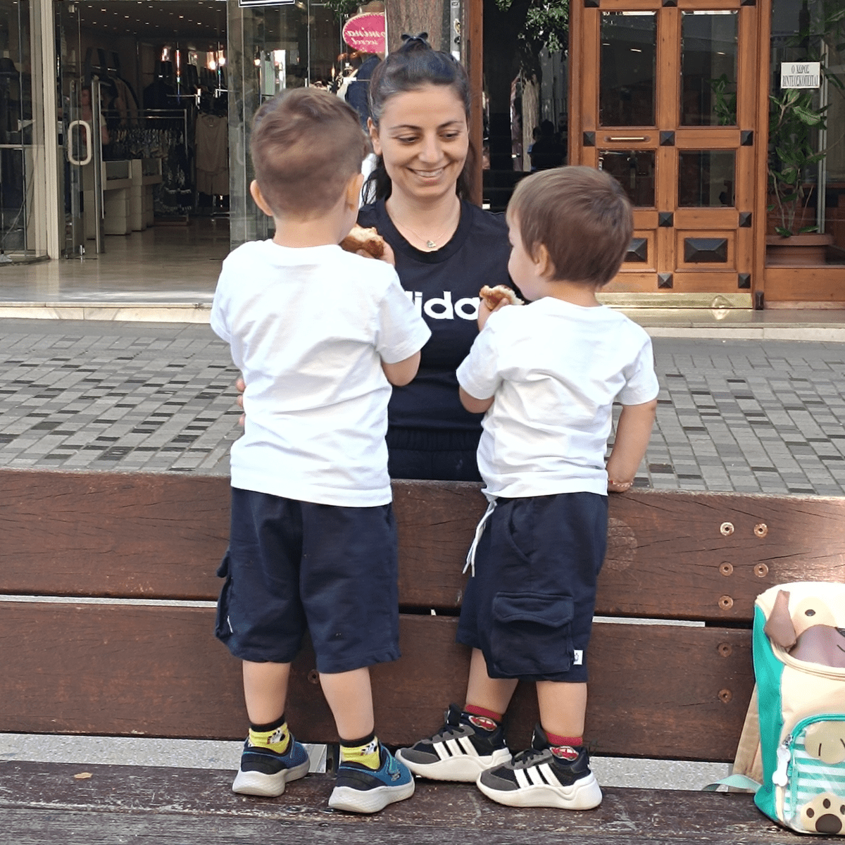 Christina with her children