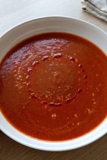 Vitamin C Rich Red Pepper and Carrot Soup